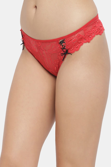 N-Gal Medium Rise Three-Fourth Coverage Bikini Panty (Pack of 2) - Black Red — image 7