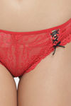 N-Gal Medium Rise Three-Fourth Coverage Bikini Panty (Pack of 2) - Black Red — thumbnail 9