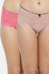 N-Gal Medium Rise Full Coverage Boyshort (Pack of 2) - Beige Pink — thumbnail 1