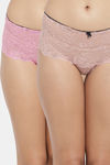 N-Gal Medium Rise Full Coverage Boyshort (Pack of 2) - Beige Pink — thumbnail 1