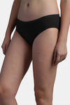 N-Gal Medium Rise Full Coverage Hipster Panty - Black — thumbnail 2