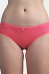 N-Gal Medium Rise Full Coverage Hipster Panty - Coral — thumbnail 4
