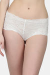 N-Gal High Rise Full Coverage Boyshort - White — thumbnail 1