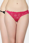 N-Gal Medium Rise Three-Fourth Coverage Hipster Panty (Pack of 2) - Magenta Black — thumbnail 1