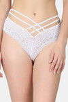 N-Gal Medium Rise Three-Fourth Coverage Bikini Panty - White — thumbnail 1