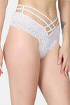 N-Gal Medium Rise Three-Fourth Coverage Bikini Panty - White — thumbnail 3