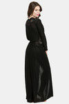 N-Gal Relaxed Fit Nylon Elastane Anke Length Nighty - Black — thumbnail 3