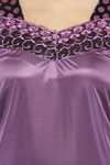 N-Gal Relaxed Fit Satin Pyjama Set - Purple — thumbnail 5