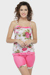 N-Gal Satin Shorts Set - Pink — thumbnail 1