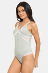 N-Gal Straight Fit Cotton Spandex Teddy - Grey — thumbnail 2