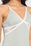 N-Gal Straight Fit Cotton Spandex Teddy - Grey — thumbnail 5