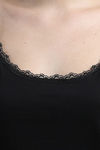 N- Gal Cotton Elastane Camisole - Black — thumbnail 5