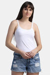 N- Gal Cotton Elastane Camisole - White — thumbnail 1