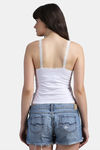 N- Gal Cotton Elastane Camisole - White — thumbnail 3