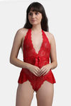 N-Gal Nylon Teddy - Red — thumbnail 1