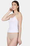N- Gal Cotton Elastane Camisole - White — thumbnail 2