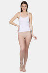 N- Gal Cotton Elastane Camisole - White — thumbnail 4