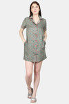 N-Gal Rayon Shirt - Grey  — thumbnail 1