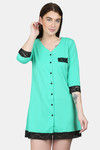 N-Gal Cotton Shirt - SeaGreen  — thumbnail 1
