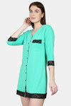 N-Gal Cotton Shirt - SeaGreen  — thumbnail 2