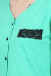 N-Gal Cotton Shirt - SeaGreen  — thumbnail 5