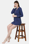 N-Gal Cotton Shirt - NavyBlue — thumbnail 4