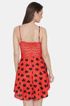 N-Gal Relaxed Fit Satin Babydoll with Thong - Red — thumbnail 3