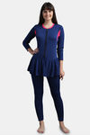 N-Gal Poly Swimsuit - Navy Pink — thumbnail 1