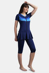 N-Gal Poly Swimdress - Navy Blue — thumbnail 4
