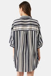 Ms.Lingies Satin Sleep Shirt - Blue — thumbnail 3