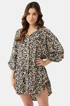 Ms.Lingies Satin Sleep Shirt - Brown — thumbnail 1