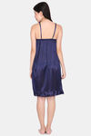 Ms.Lingies Satin Nightdress - Royal Blue — thumbnail 4