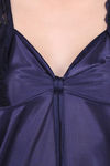 Ms.Lingies Satin Nightdress - Royal Blue — thumbnail 5