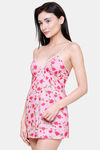 Ms.Lingies Rayon Babydoll With Thong - Pink — thumbnail 2