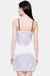 Ms.Lingies Satin Babydoll With Thong - White — thumbnail 3