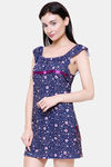 Ms.Lingies Rayon Babydoll With Thong - Blue — thumbnail 2