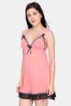 Ms.Lingies Modal Babydoll With Thong - Peach — thumbnail 2