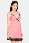 Ms.Lingies Modal Babydoll With Thong - Peach — thumbnail 3