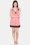 Ms.Lingies Modal Babydoll With Thong - Peach — thumbnail 5