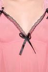 Ms.Lingies Modal Babydoll With Thong - Peach — thumbnail 6
