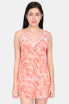 Ms.Lingies Modal Babydoll With Thong - Peach — thumbnail 1