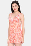 Ms.Lingies Modal Babydoll With Thong - Peach — thumbnail 2