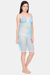 Ms.Lingies Rayon Babydoll With Thong - Blue — thumbnail 2