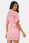 Ms.Lingies Satin Babydoll With Thong - Pink — thumbnail 3