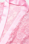 Ms.Lingies Satin Babydoll With Thong - Pink — thumbnail 6