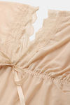 Ms.Lingies Satin Babydoll With Thong - Beige — thumbnail 5