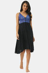 Ms.Lingies Modal Babydoll With Thong - Blue — thumbnail 1