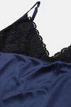 Ms.Lingies Satin Babydoll With Thong - Blue — thumbnail 5