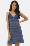 Ms.Lingies Modal Babydoll With Thong - Blue — thumbnail 1