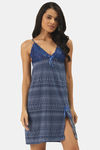 Ms.Lingies Modal Babydoll With Thong - Blue — thumbnail 2